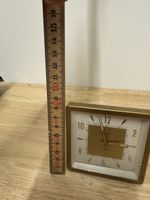 Wecker Messing Gehäuse goldfarben Höhe 11cm guter Zustand