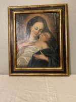 Voile à la Madone et enfant Huile sur toile 18ème