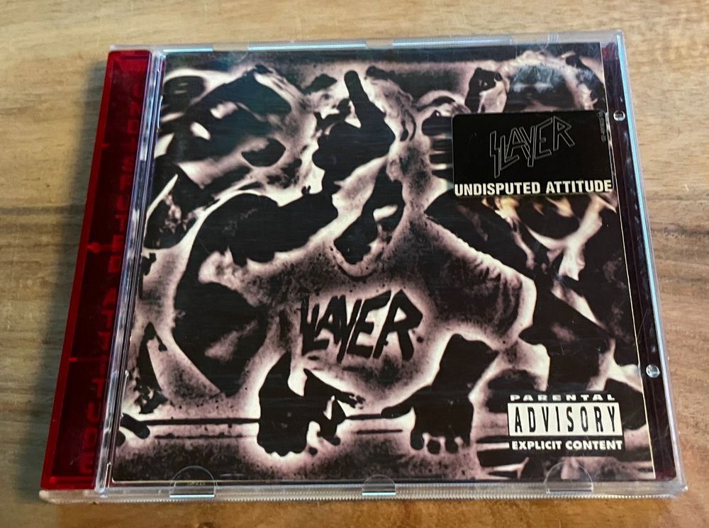 Maglietta Ufficiale Slayer 'Undisputed Attitude' – T-Shirt Nera Con Teschio E Logo, Uomo, Collezione Originale