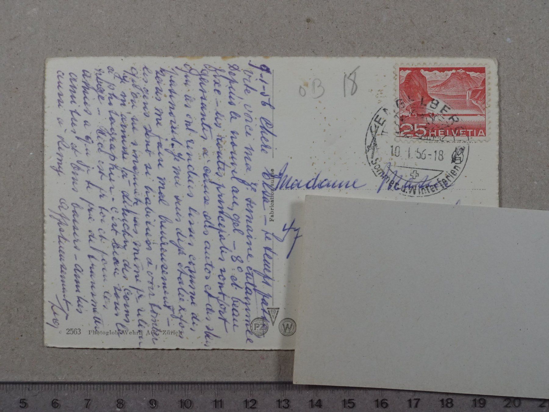 Ansichtskarten: Engelberg, Trübsee, 1956 – Gebraucht aus Lenzburg von fh1 1