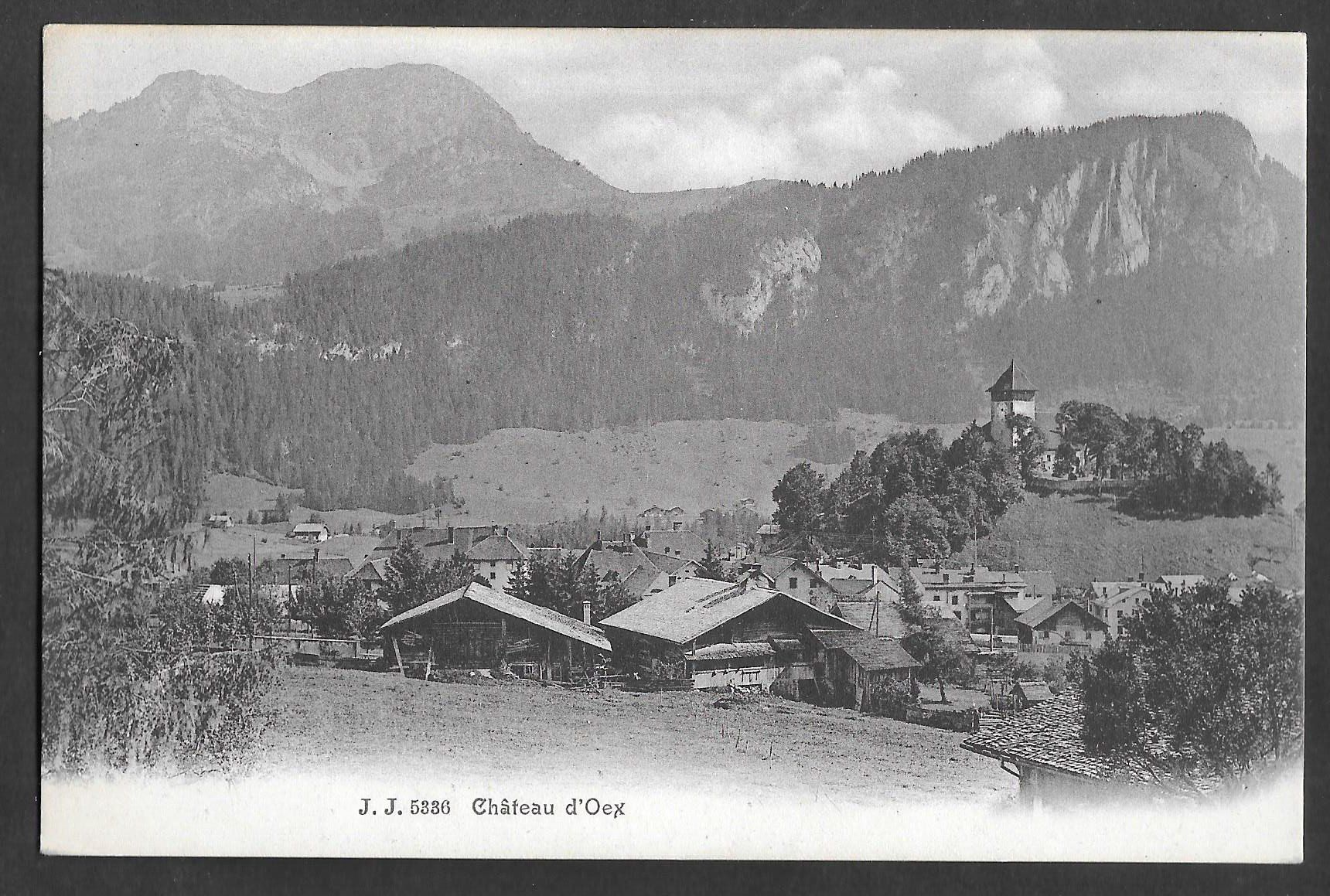 Cartoline postali: Château-d'Oex Teilansicht – Usato da Olten venduto da clotaldi
