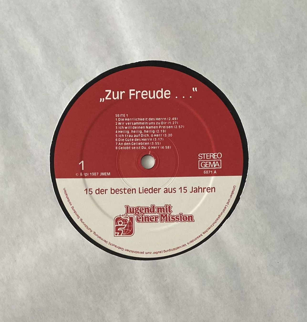 Dischi in vinile: Jugend mit einer Mission, Zur Freude... – Usato da Flums venduto da Empe1 2