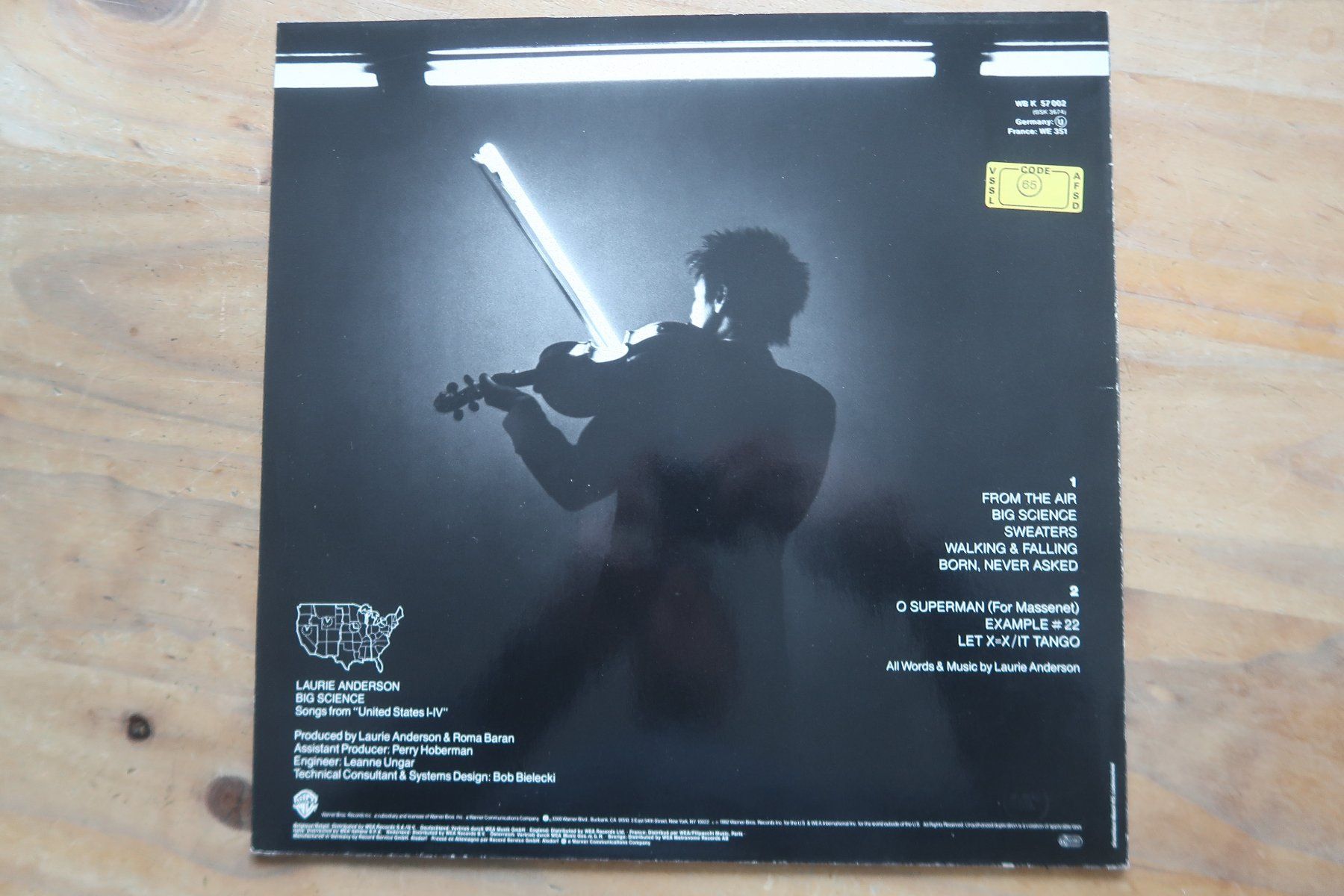 Dischi in vinile: LAURIE ANDERSON - BIG SCIENCE - VINYL LP – Usato da Basel venduto da Patiscat 1