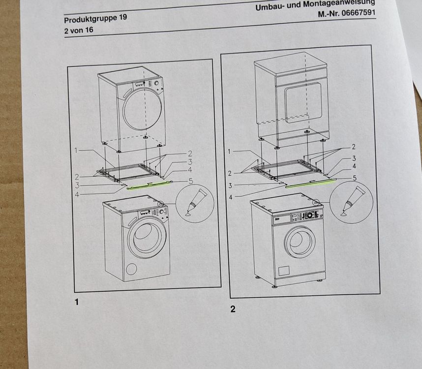 Miele Wtv 412 Zwischenbausatz O. Arbeitsplatte – VJKP