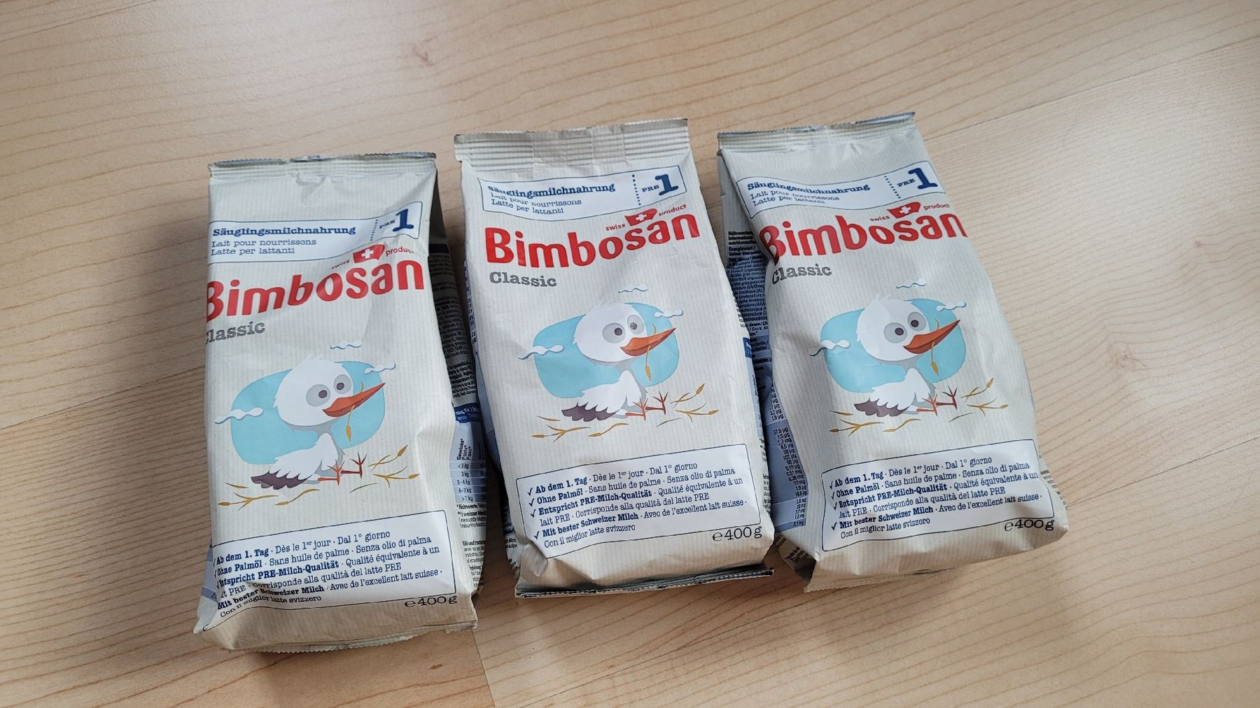 Bimbosan Lebensmittel & Spezialitäten: Bimbosan Classic 1 3x400g neu – Neu und originalverpackt aus Wattwil von JosuaSchneider