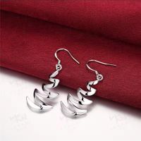 Elegante Ohrringe *Wellen*, 925 versilbert