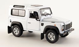 Land Rover Defender 1990-2015 weiss / schwarz 1:24 von Welly