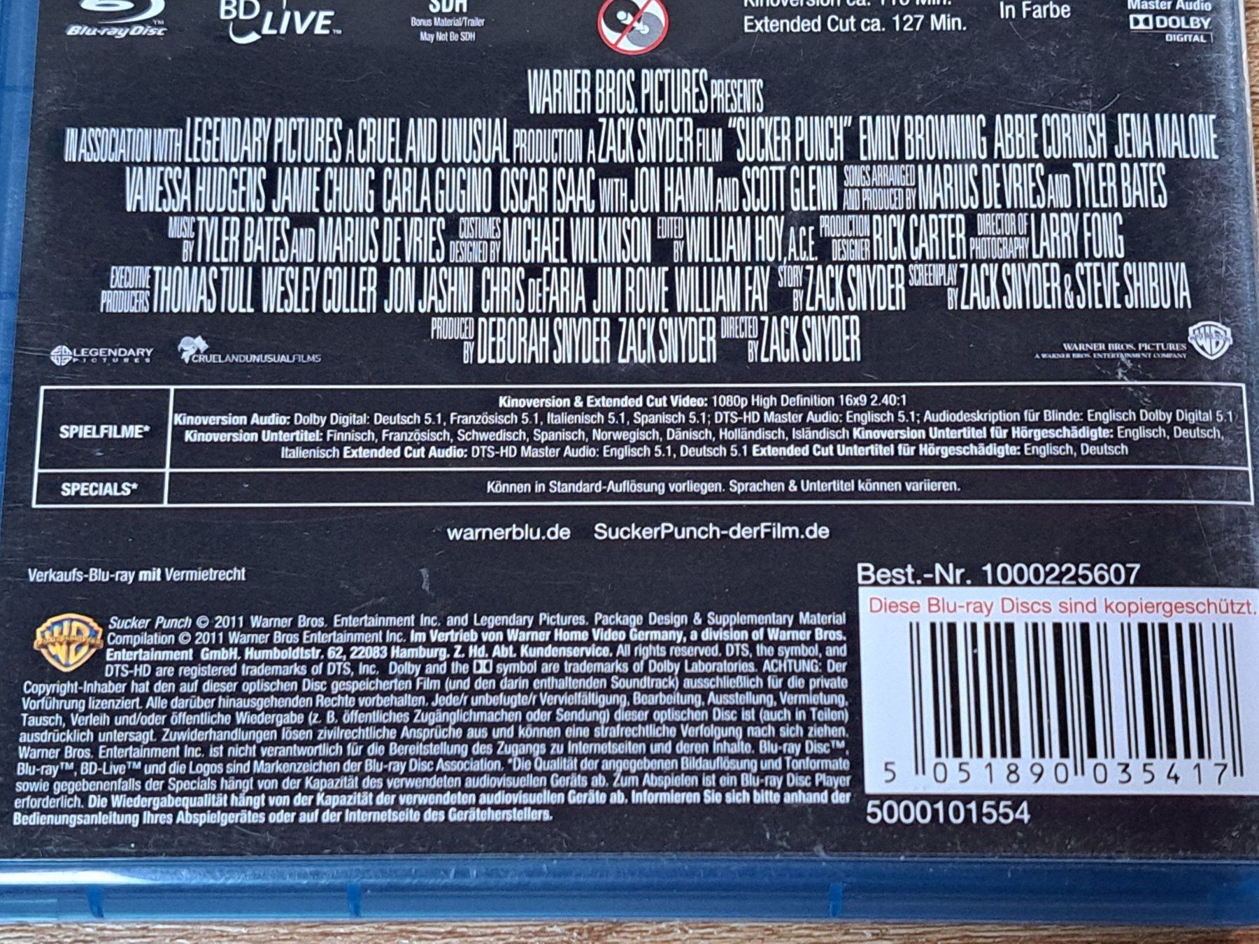 Tutti i DVDs: Blu-ray Sucker Punch, 2-Disc Extended Edition – Nuovo (secondo la descrizione) da Unterseen venduto da Kanica 2