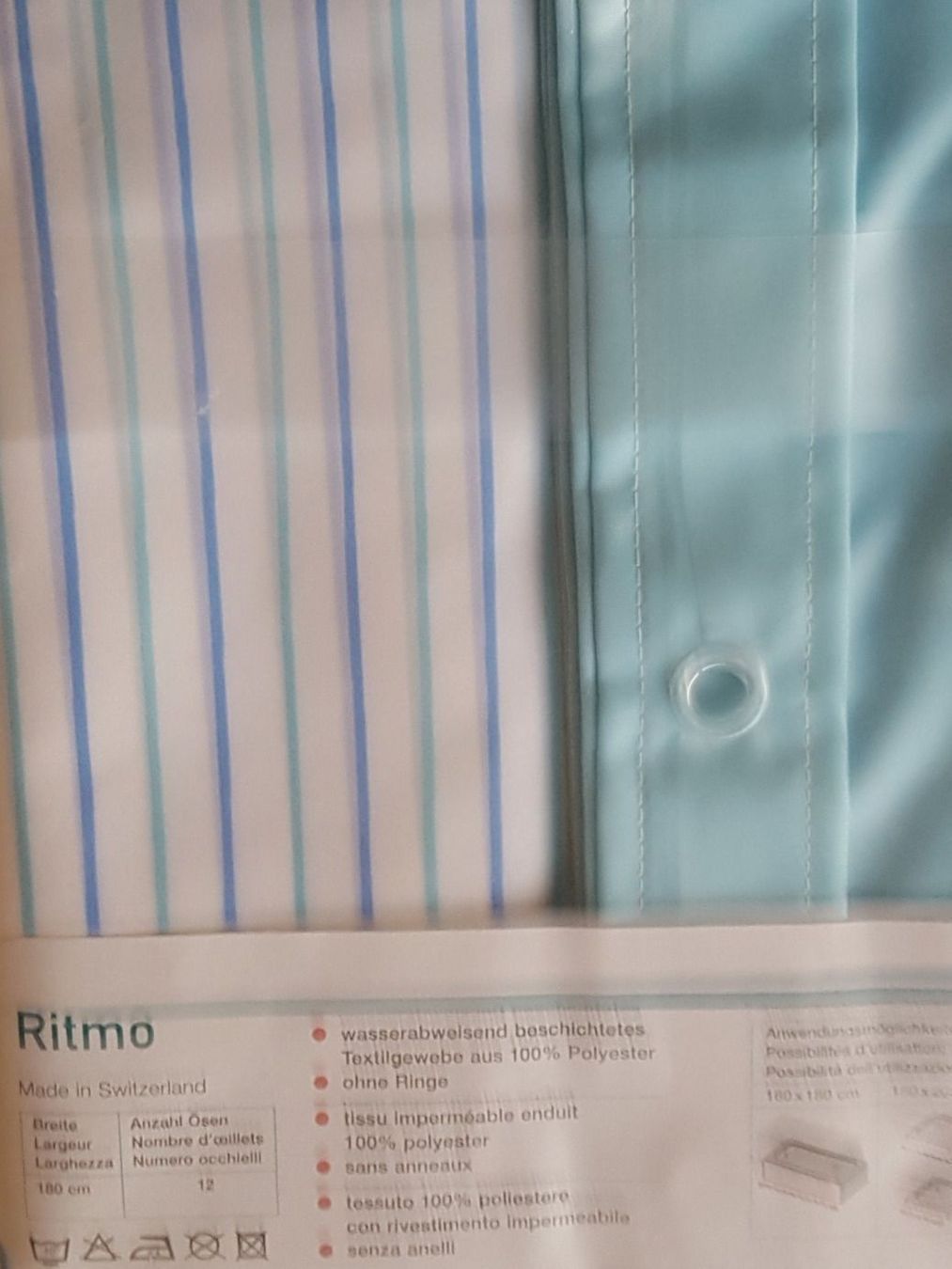 Micasa Tende: Duschvorhang 180 x 180 cm neu – Nuovo e nell'imballaggio originale da geroldswil venduto da Gumball1