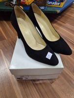 Schwarze Pumps Gr. 39 - Roberto - Wildleder K32