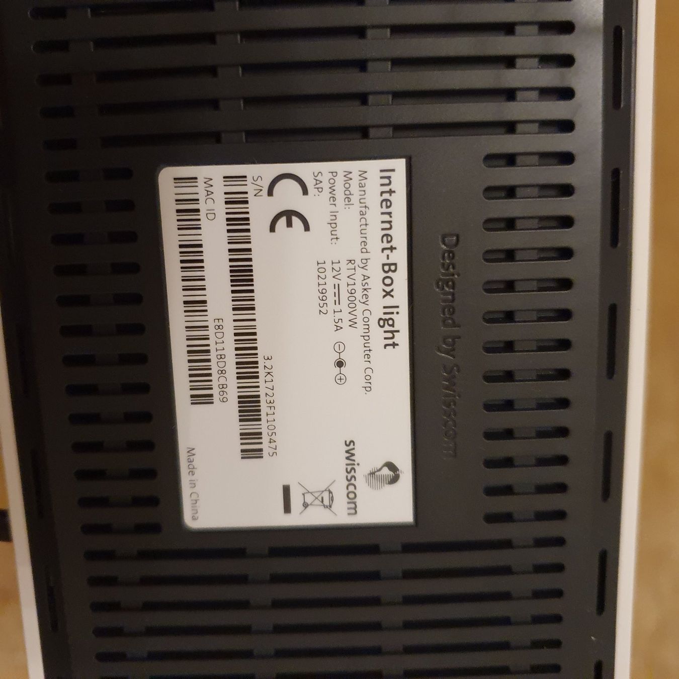 Swisscom Modem & Router: Appareil swisscom – Usato da Prilly venduto da RoDyRe 1
