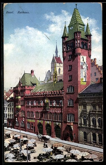 Ansichtskarten: AK Basel, Rathaus – Gebraucht aus Berlin von bartko-reher