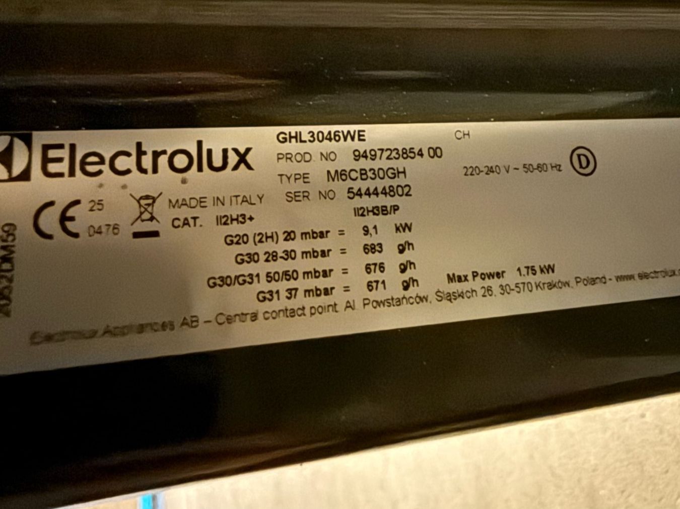 Electrolux Cucine: Electrolux Herd GHL3046WE - Top Zustand. – Nuovo (secondo la descrizione) da St. Gallen venduto da VISIO_Haushalt_AG 2