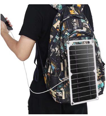 Dispositivi a energia solare: Solar panel USB Outdoor tragbare Batterie Ladebank 35w – Nuovo e nell'imballaggio originale da Genève venduto da Top-Trend 7