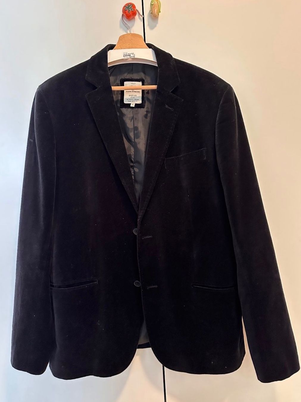 Tom Tailor Giacche: Tom Tailor Samt-Jacket, Schwarz, XL, Top Zustand – Usato da Dielsdorf venduto da jojo_ho