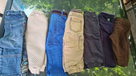 Kinder Hosen 7 Stk Grösse 74 80 86 Mix guter Zustand