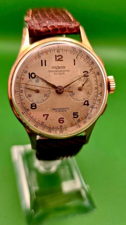 SWISS CHRONOGRAPH SULLY WATCH TACHYMETER CAL. LANDERON 51 (Gebraucht ...