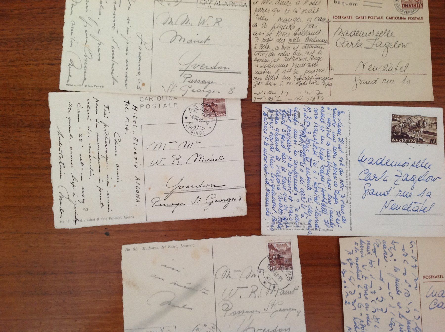 Alle Briefmarken: timbres sur carte 1920 / 1940 – Gebraucht aus Vuiteboeuf von broticaire 2