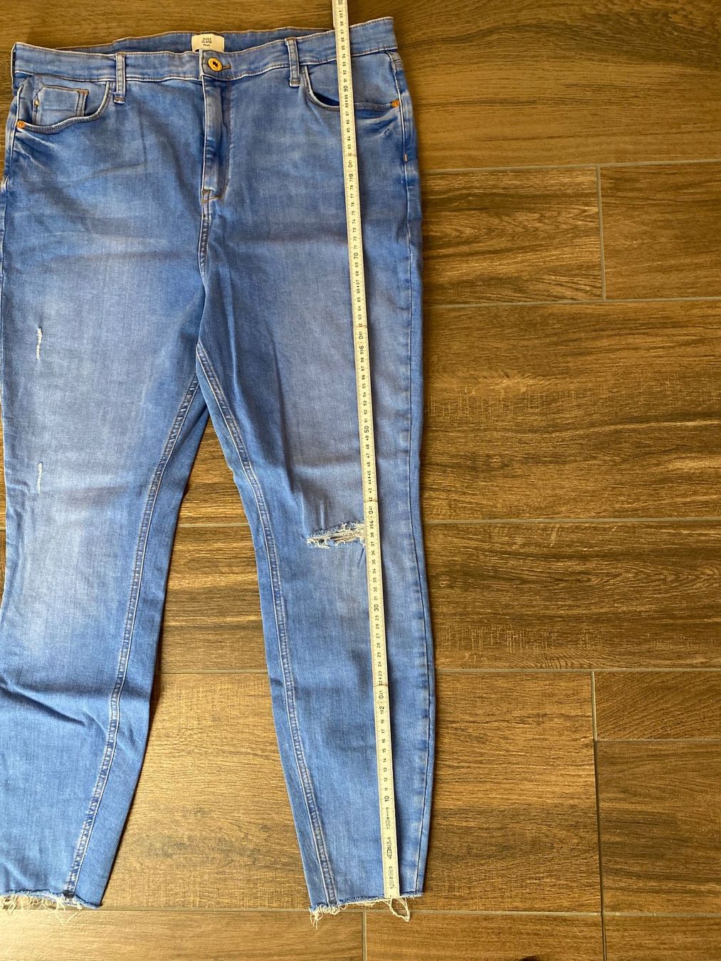 Jeans: River Island Jeans Distressed-Look Regular hellblau Gr. 46 – Usato da Pratteln venduto da a23_j2gs 4