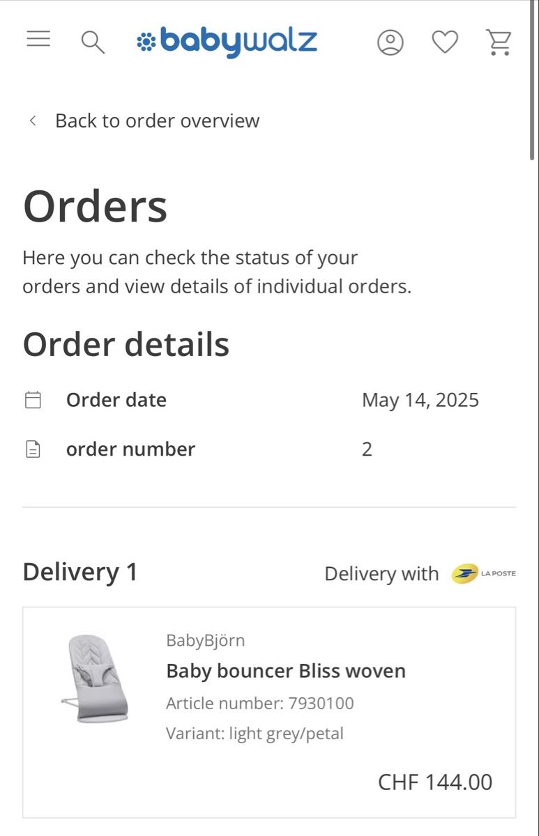 Babybjörn Bascules & balançoires: Babybjorn bouncer  – Neuf (Voir description) à Bern par smc_s27h 1