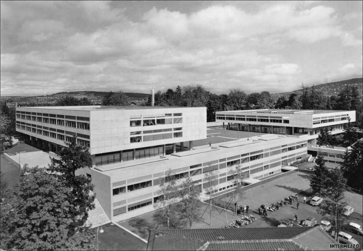 Cartoline postali: Zürich // Kantonsschule Freudenberg 1965 – Usato da Basel venduto da intermezzo12