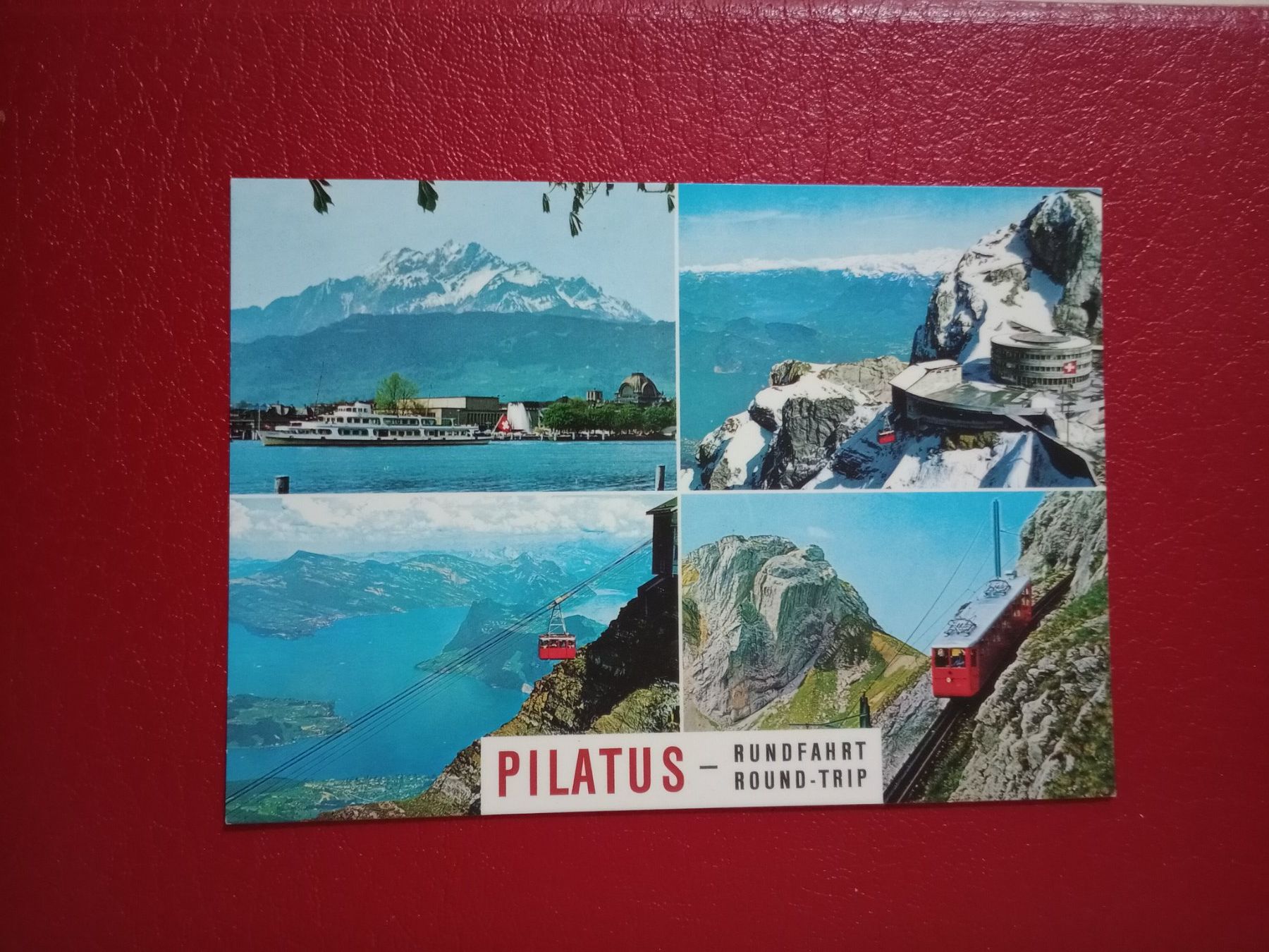 Cartoline postali: AK Pilatus Rundfahrt Bahn Schiff Luftseilbahn – Usato da Küttigen venduto da Melisch1000