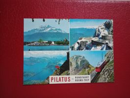AK Pilatus Rundfahrt Bahn Schiff Luftseilbahn