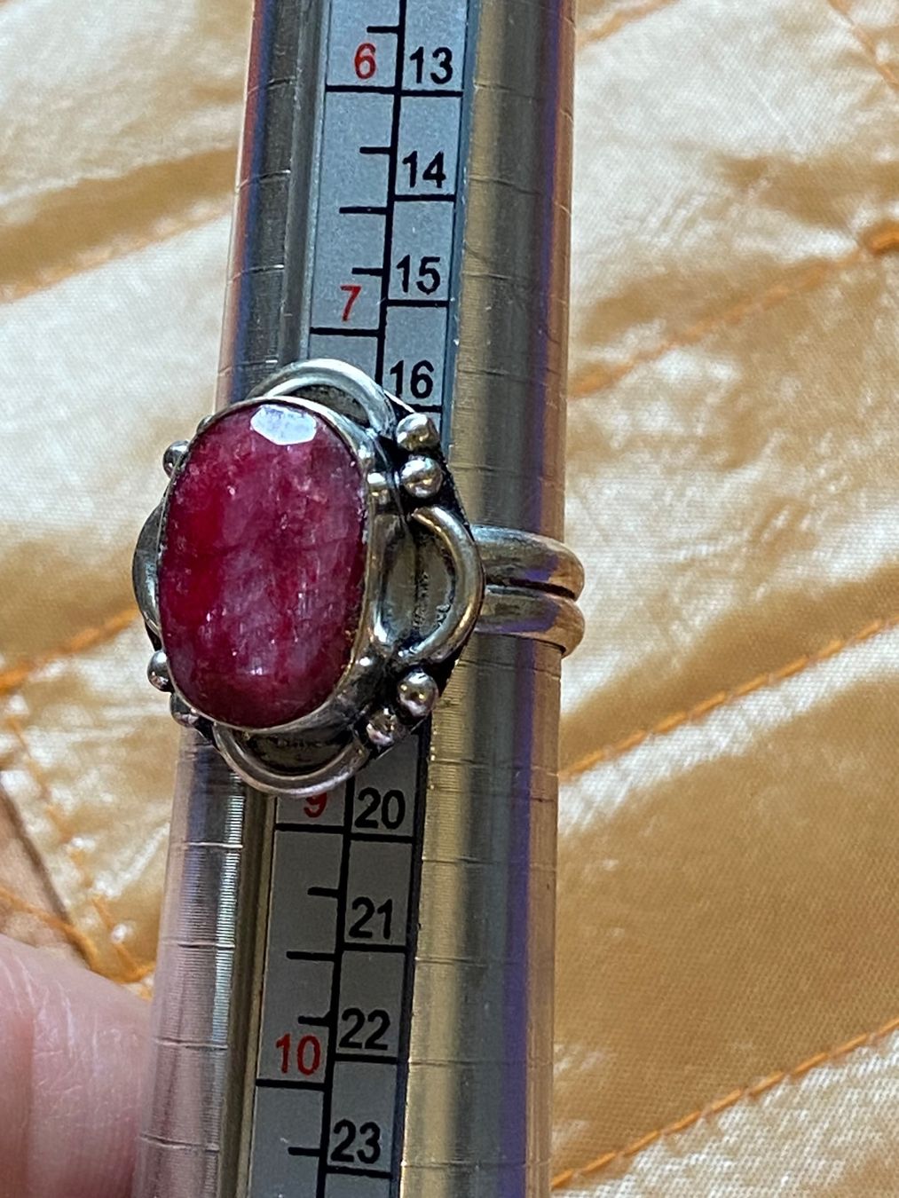 Ringe: Bague en argent avec rubis – Gebraucht aus Clarens von OptitesJoliesChoses 8