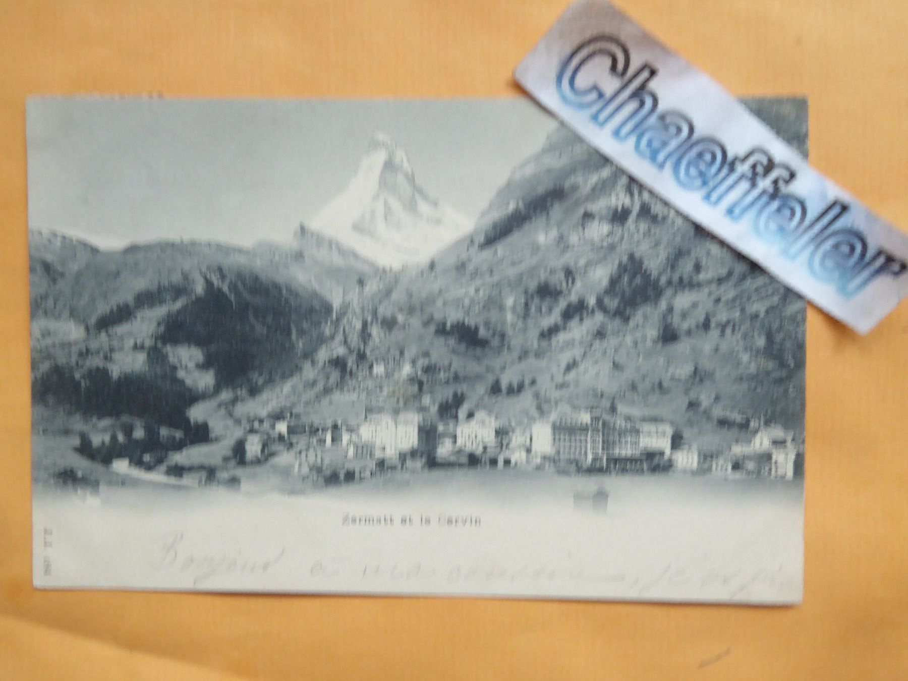 Ansichtskarten: 1900 Zermatt et le Vervin – Gebraucht aus Zürich von Chaeffeler