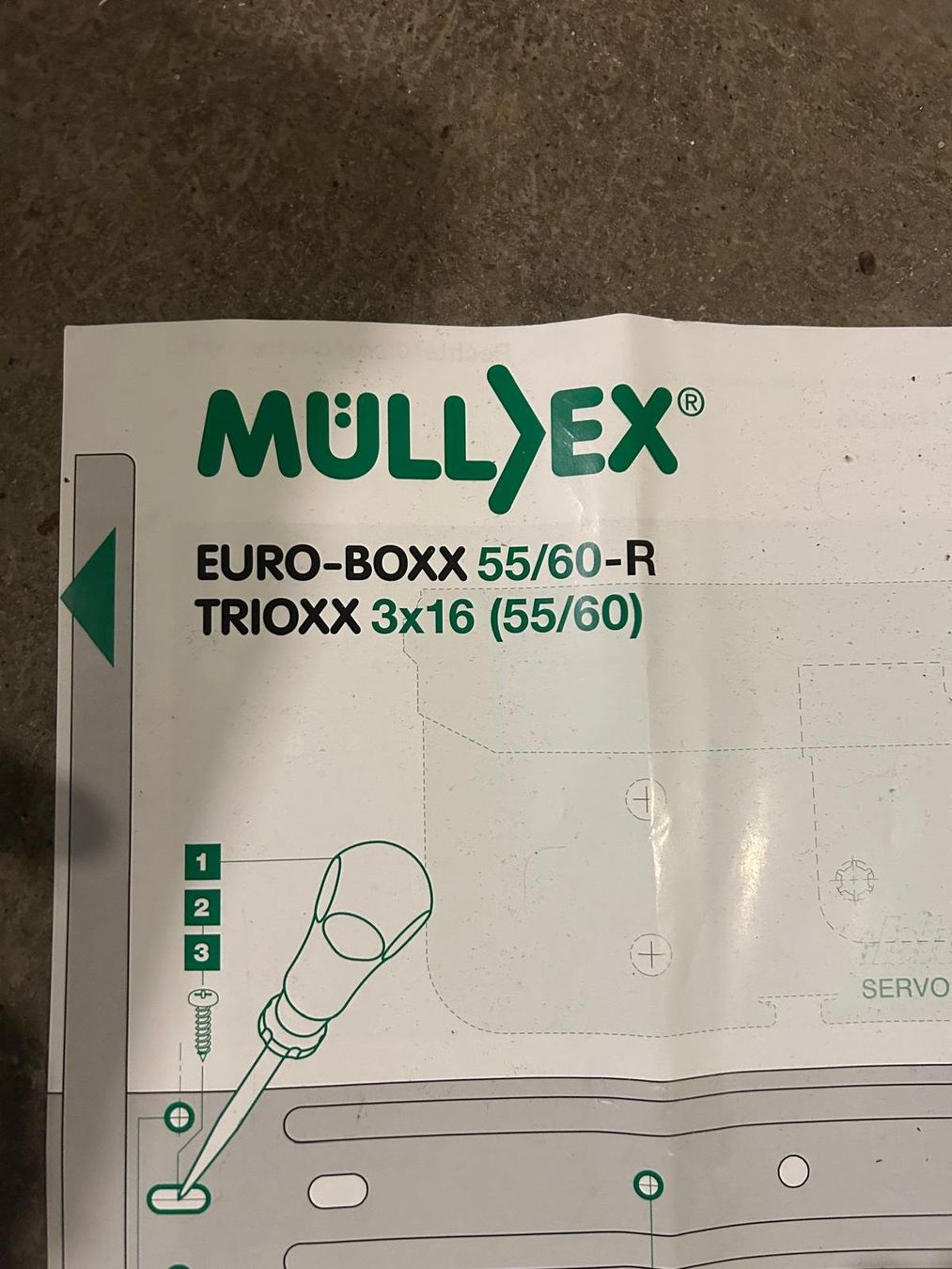 Müllex Cestini per rifiuti: Müllex Euro-Box 55/60R – Nuovo (secondo la descrizione) da Weinfelden venduto da 6744markus 1