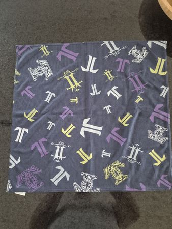 Halstuch/Bandana blau mit Muster Polyester