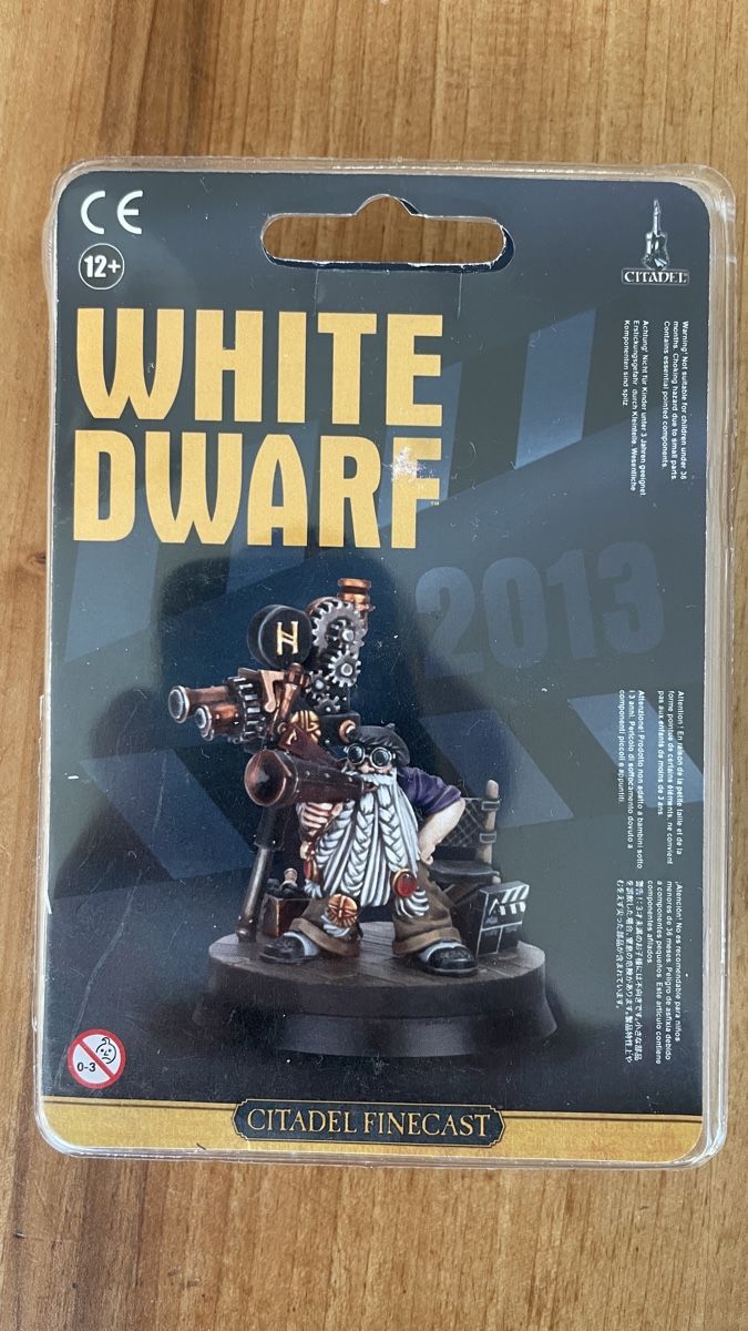 Statuette: Warhammer White Dwarf Miniatur – Nuovo e nell'imballaggio originale da Therwil venduto da rubininio