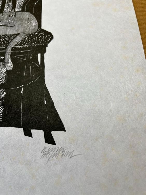 Xilografie: WERNER HOFMANN HOLZSCHNITT SIGNIERT NUMMERIERT – Usato da Gersau venduto da grafik-kunst 5