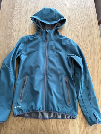 Sherpa Softshell Jacke mit Kapuze grün Grösse M