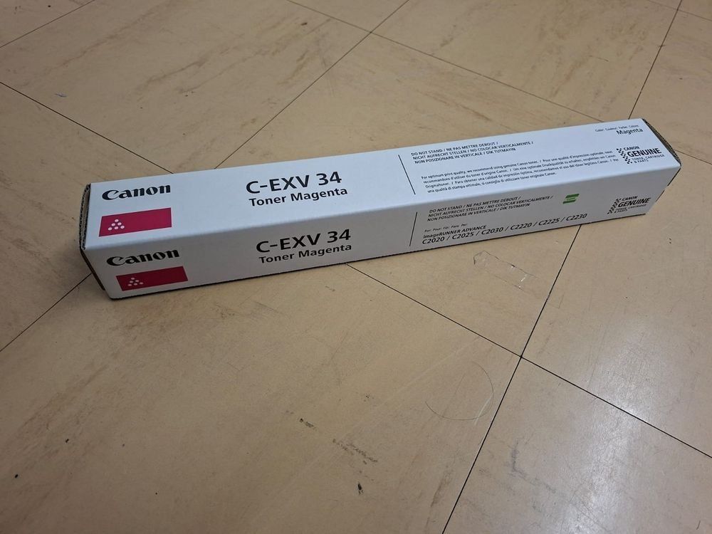 Canon Cartucce per stampanti & toner: Canon C-EXV 34 Toner Magenta – Nuovo e nell'imballaggio originale da Liestal venduto da CTEAG