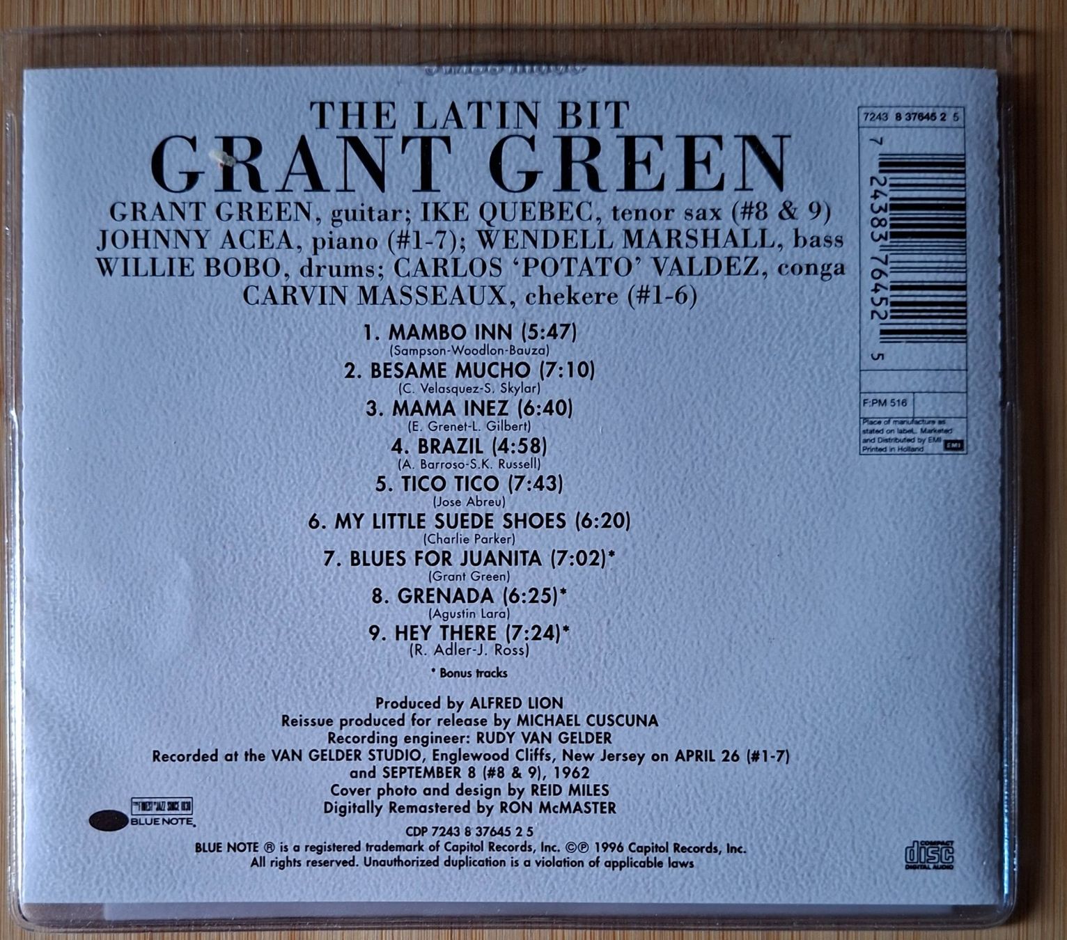 CDs: CD Grant Green - The Latin Bit – Gebraucht aus Burg AG von ..machine_rec.. 1