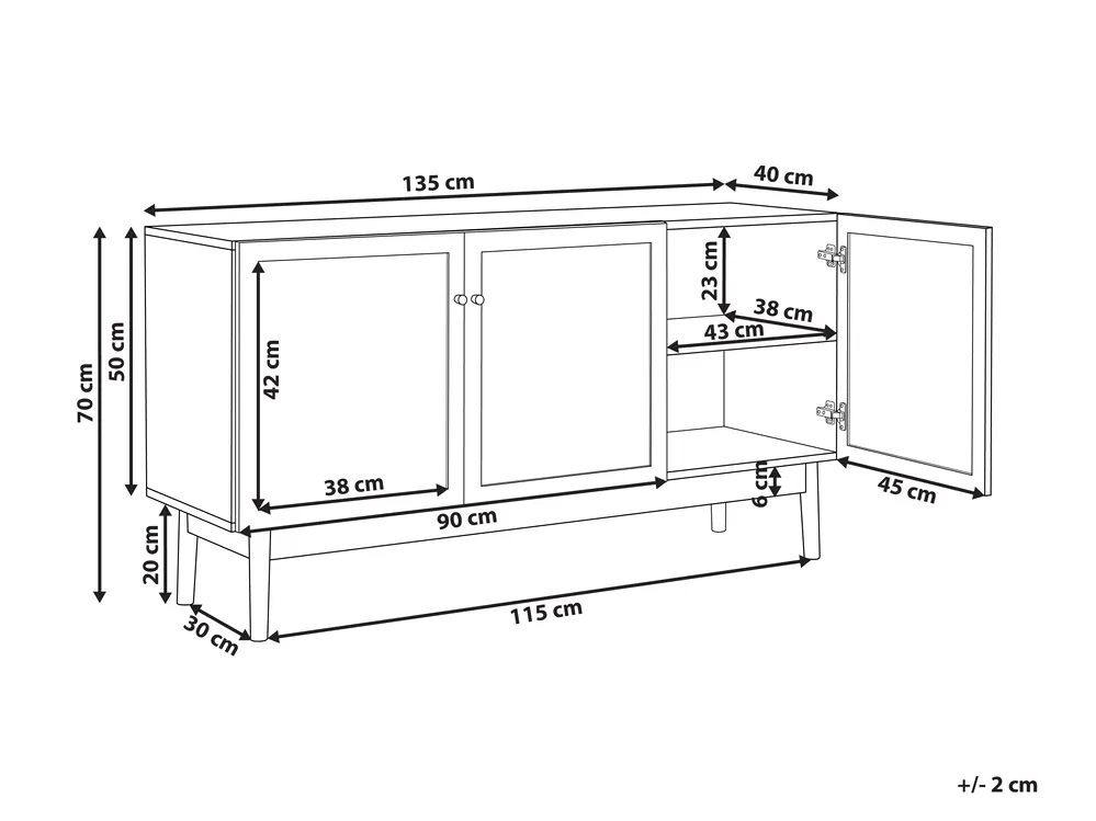 Beliani Cassettiere: Sideboard "Nivo" – Usato da Glattpark(Opfikon) venduto da pau_w672 6