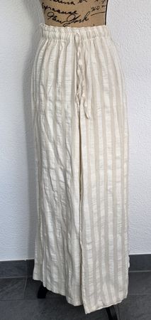 Lienen Leichte Sommerhose mit Streifenmuster, Grösse M