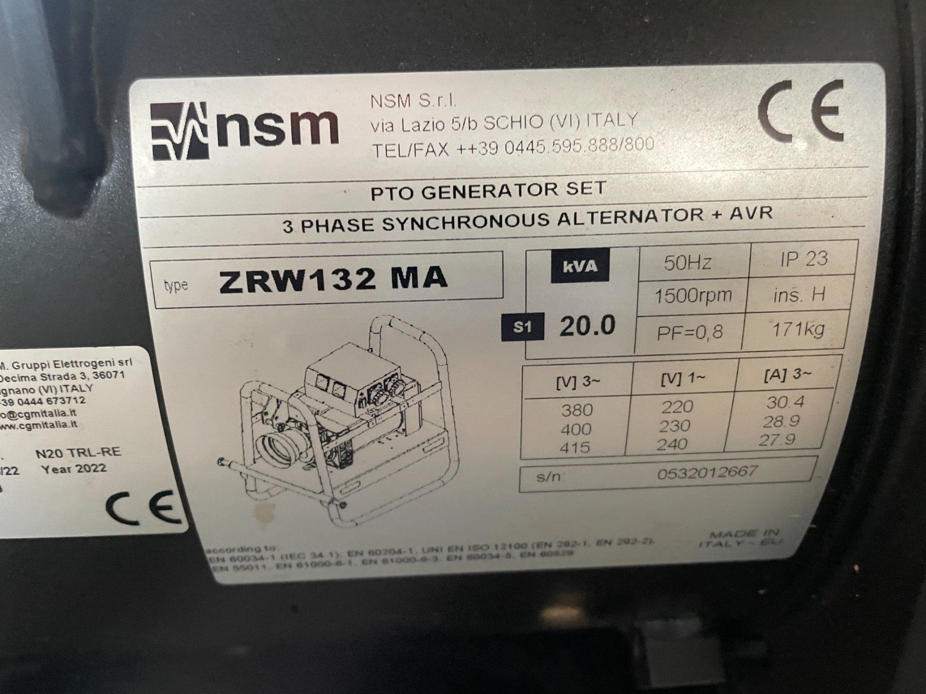 Generatori di corrente: Zapfwellengenerator 20kvA – Nuovo e nell'imballaggio originale da Lätti venduto da baumi02 1