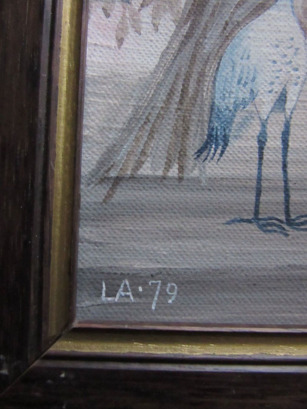 Dipinti: KÜNSTLER MONOGRAMMIERT LA. MIT RAHMEN – Usato da Gersau venduto da grafik-kunst 3