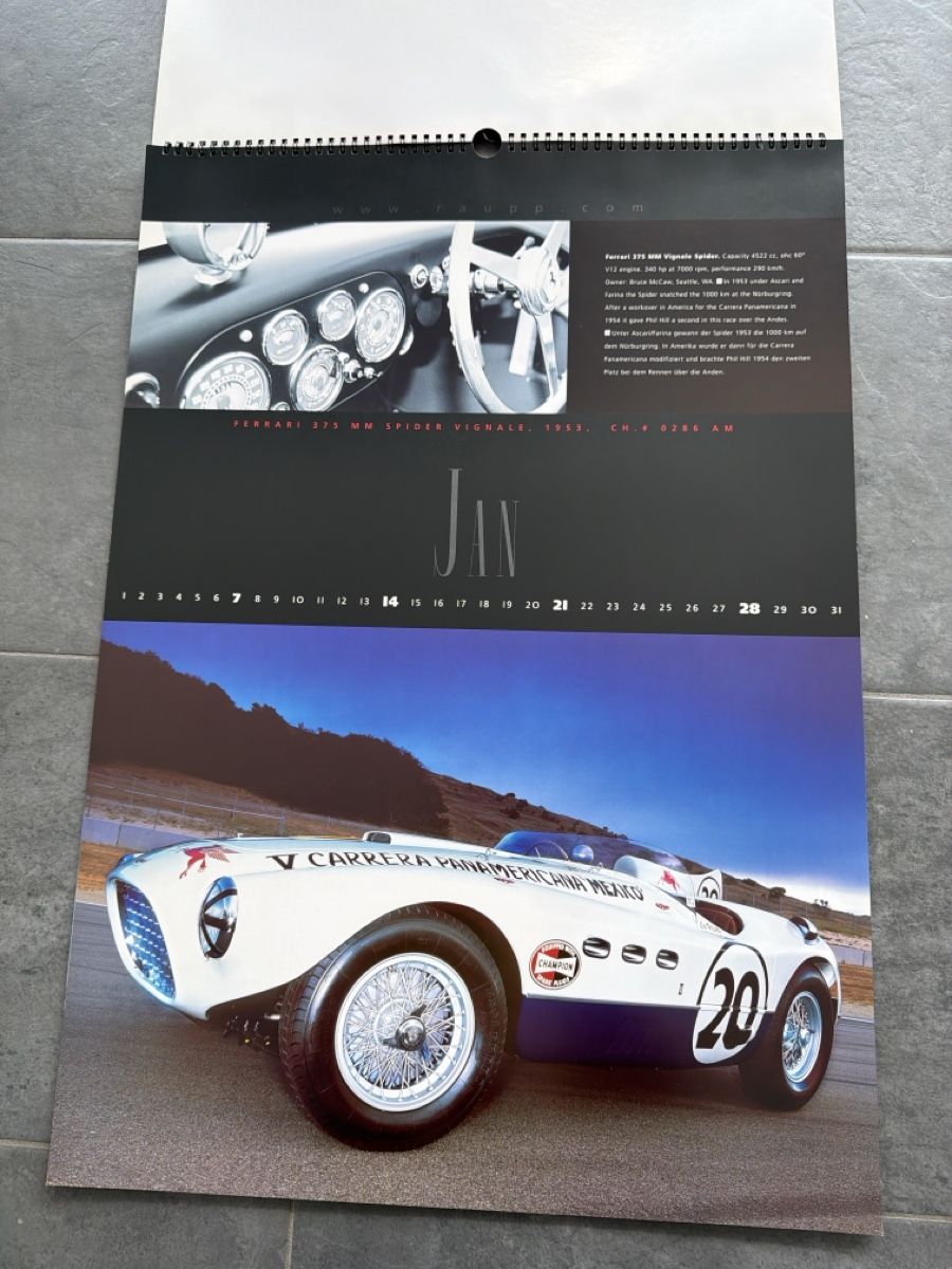 Ferrari Calendari: Original Ferrari Kalender 2001 – Usato da Wolfwil venduto da Rolex1 2