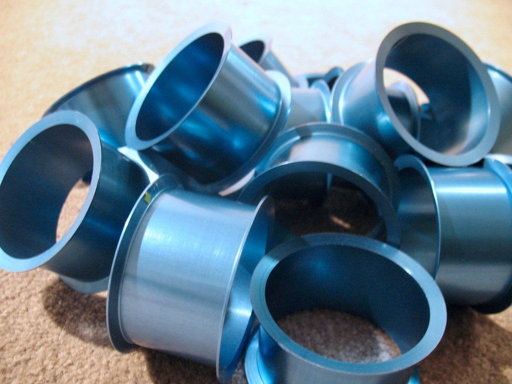 Bastelsets: 16x Aluminium Ring Spule Metall Trommel Metallic hellblau – Neu (gemäss Beschreibung) aus Wil ZH von Arbolero 8