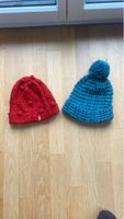 Wärme Wintermütze Strickmütze Beanie Mütze Bommel blau