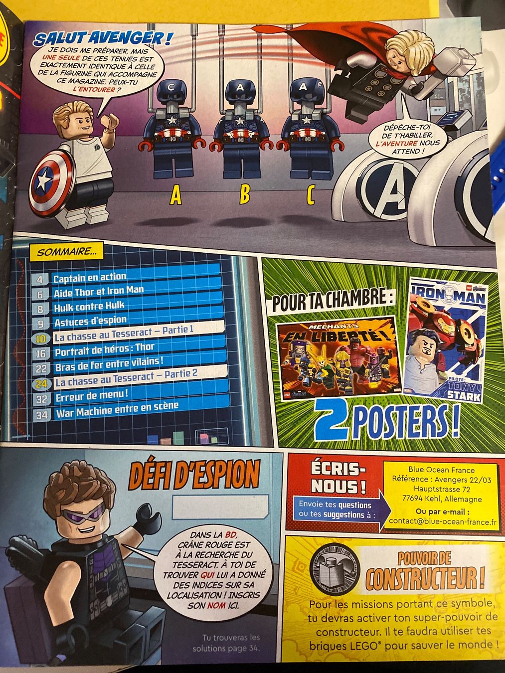 Riviste & Magazine: Lego - Marvel Avengers N°8 + Poster – Usato da Le Brassus venduto da cinema13 1