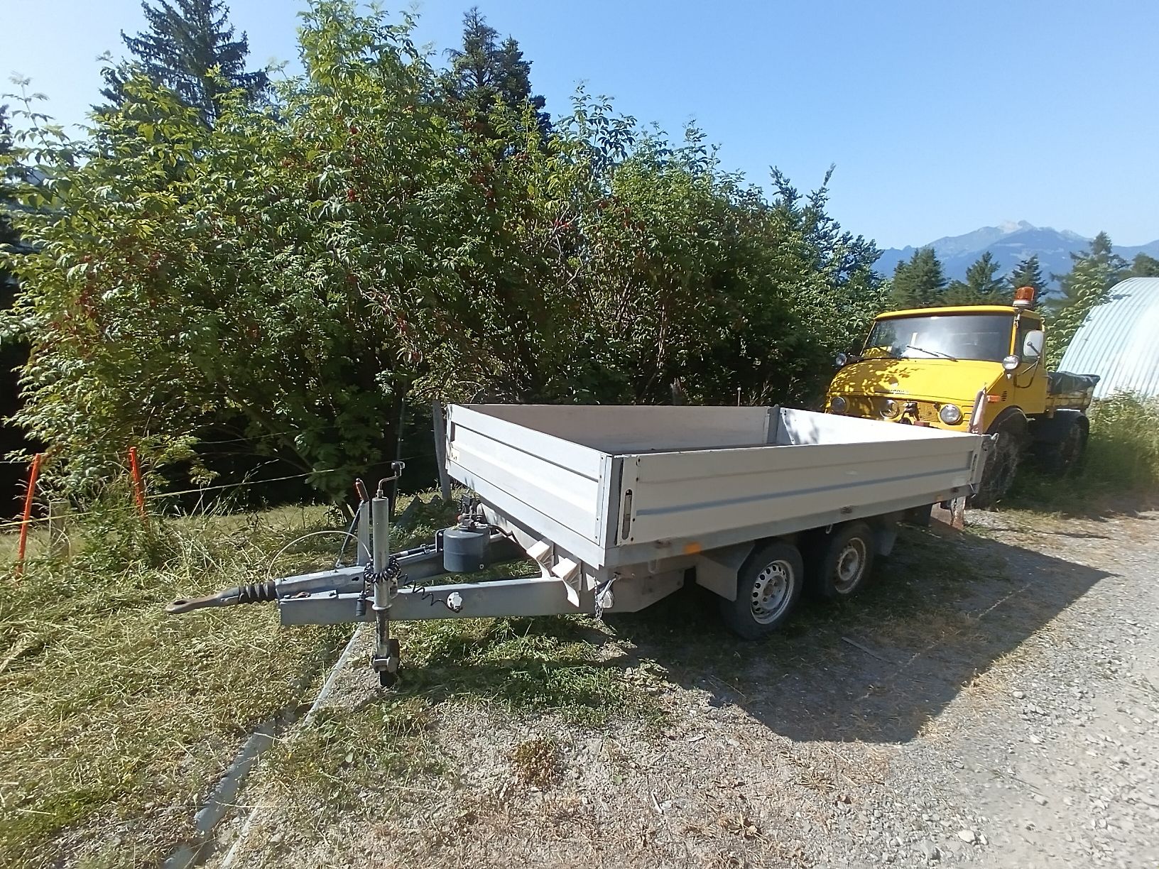 Humbaur Rimorchi: remorque basculante 3 côtés – Usato da monthey venduto da nicat90