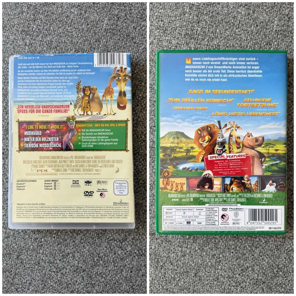 Tutti i DVDs: Madagascar 1 und 2 DVD – Usato da Uster venduto da AlabasterOne 1
