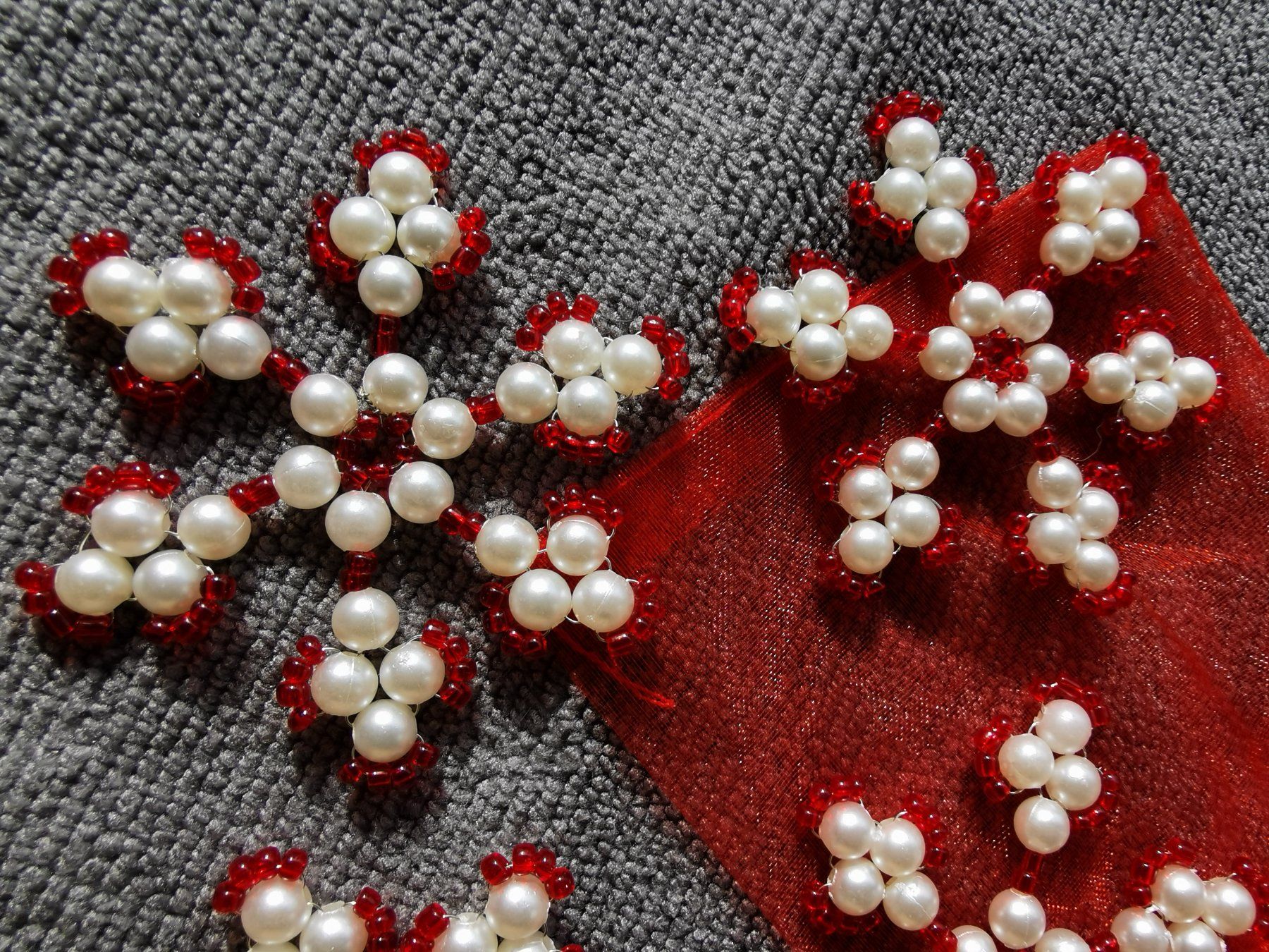 Alle Dekorationen: 4 Stk.Schneestern, Baumschmuck, Weihnachtsdeko handgemacht – Neu und originalverpackt aus Bremgarten AG von Angie_77 1