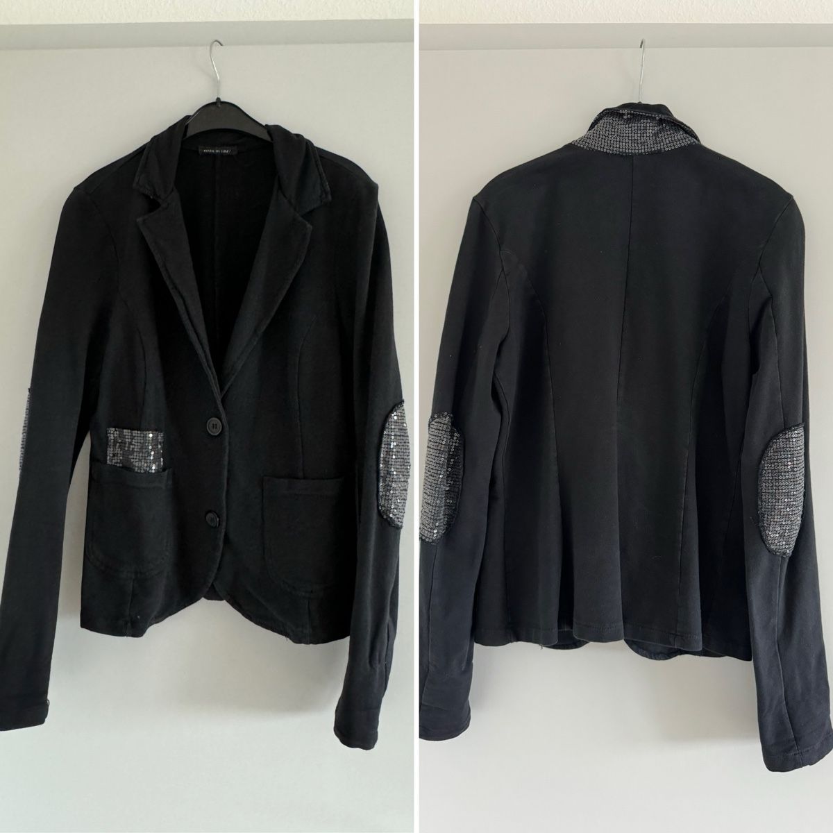 Jacken: Schwarzer Blazer mit Pailletten-Details Gr. S – Neu (gemäss Beschreibung) aus Solothurn von SchoeneSachen20