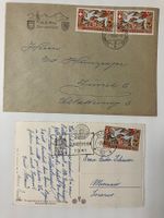 Bundesfeier 1941, 4 vers. Sonderstempel je auf Brief