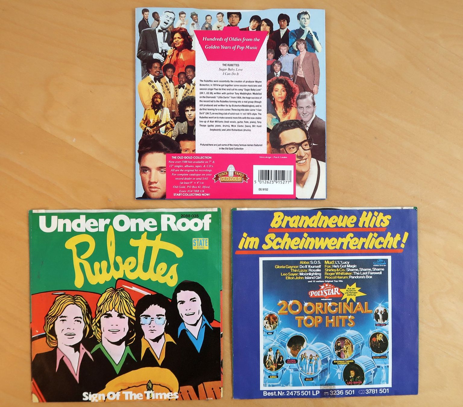 Dischi in vinile: RUBETTES - 3 VINYL SINGLES (VG- bis VG+) – Usato da Hedingen venduto da Studers 1